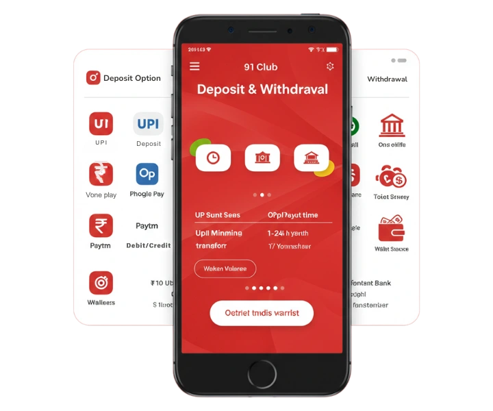 91 club app withdrawal and deposit